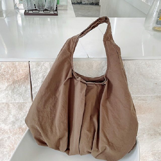 Nylon Plain Tote Bag