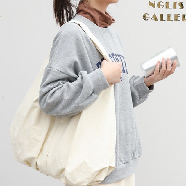 Nylon Plain Tote Bag