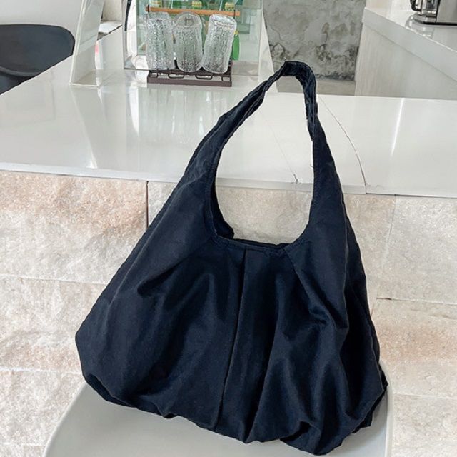 Nylon Plain Tote Bag