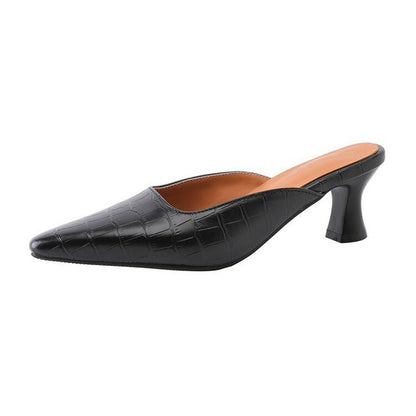 Pointed Kitten Heel Mules