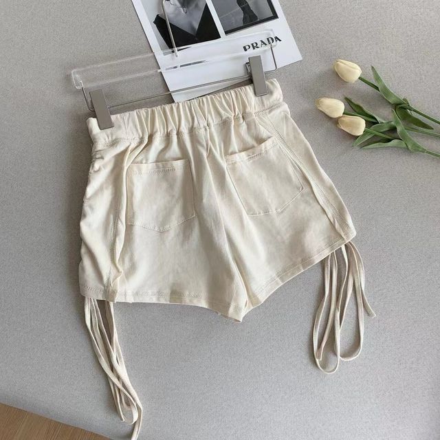 Mid Rise Plain Hot Pants