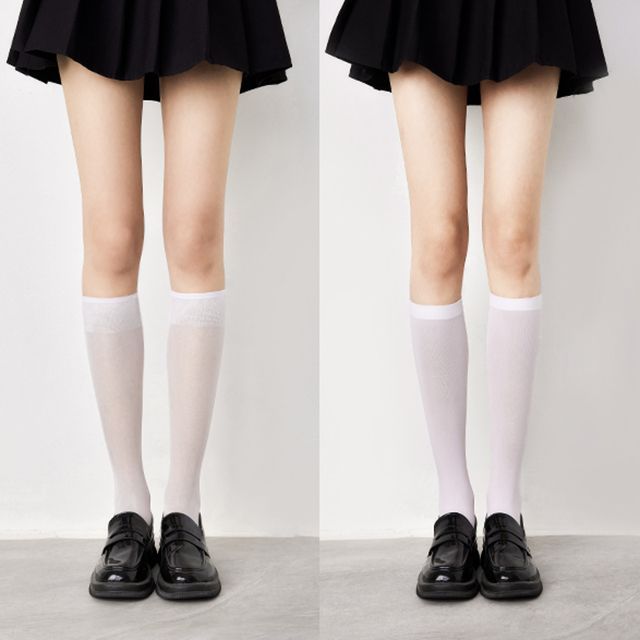 Plain Tall Socks Set