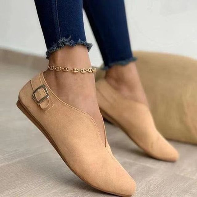Chain Strap Flat Slip-Ons
