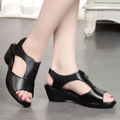Plain Wedge Heel Sandals