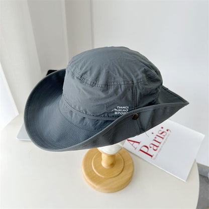 Sun Hat Lettering Embroidered