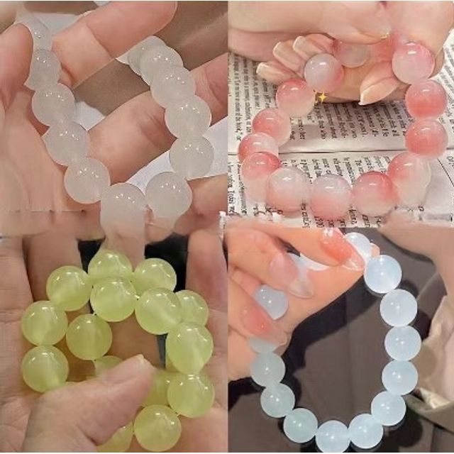 Faux Gemstone Bead Bracelet