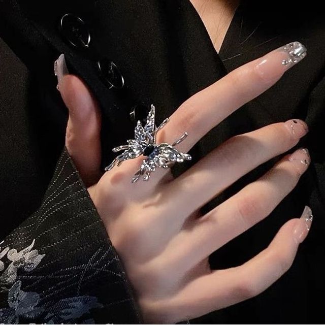 Butterfly Alloy Open Ring (various designs) / Set