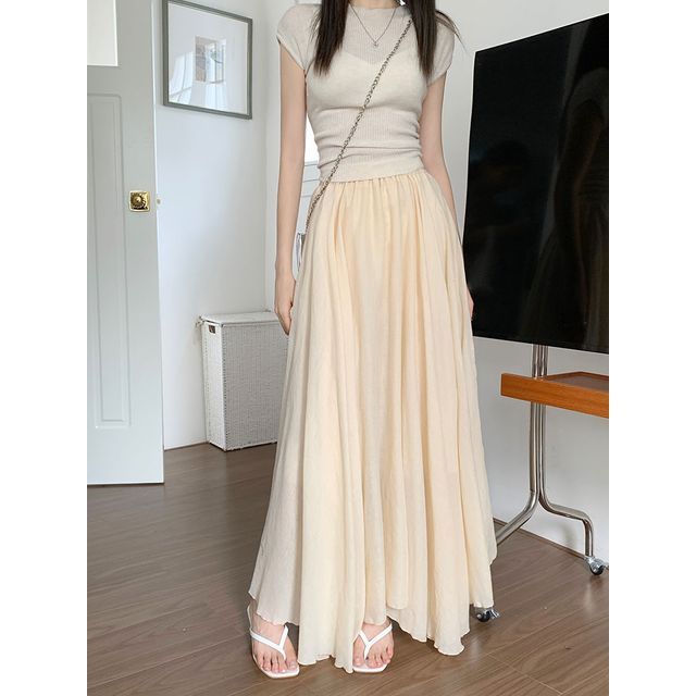 High Rise Plain Asymmetrical Maxi A