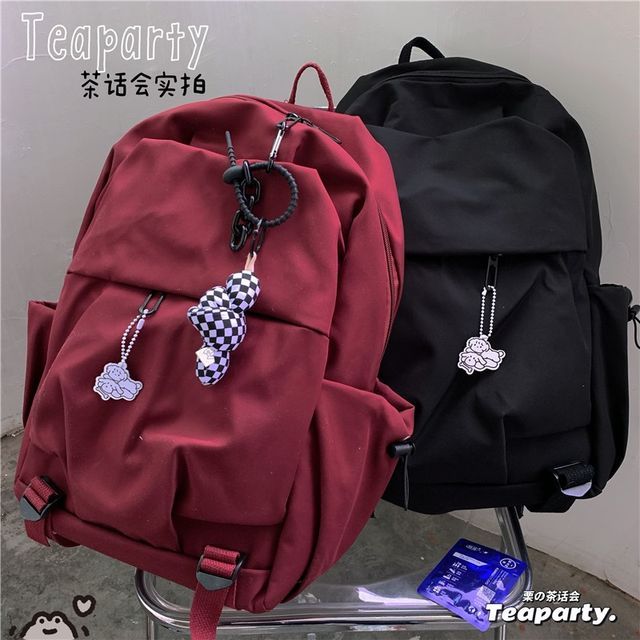 Plain Backpack / Bag Charm / Set