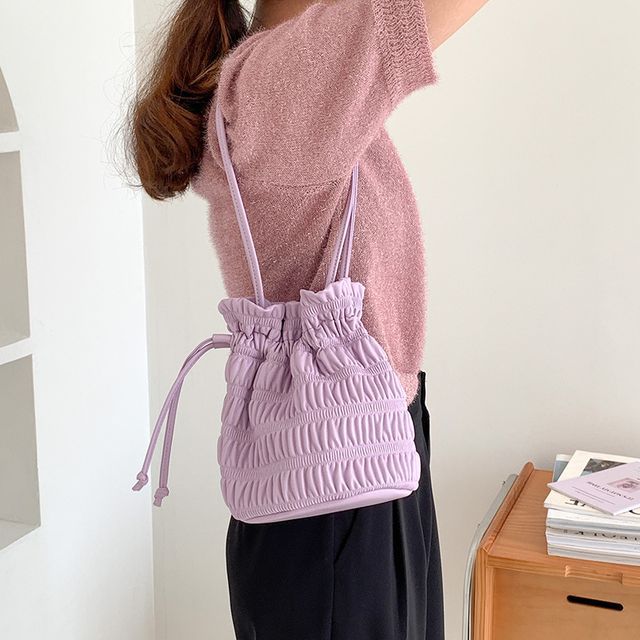 Drawstring Bucket Bag