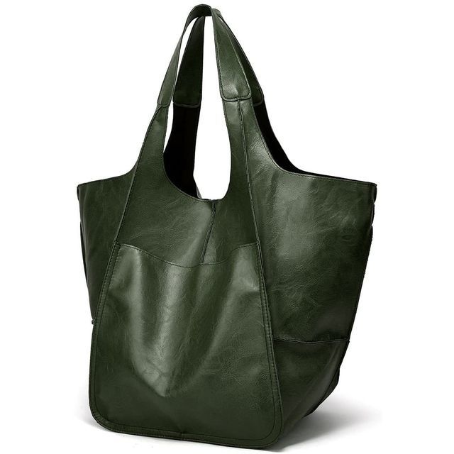 Faux Leather Tote Bag