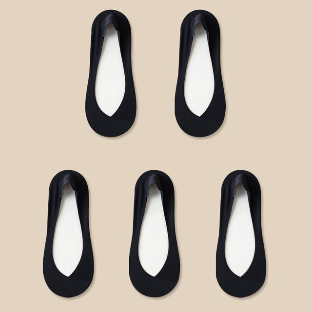 Set of 7: Plain No-Show Socks