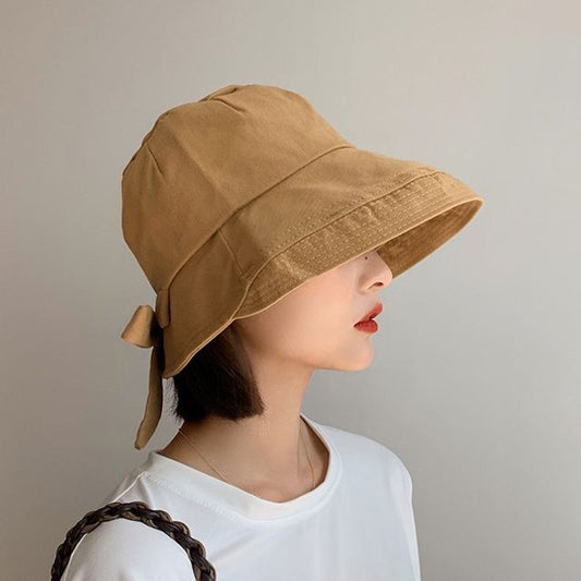 Plain Bow Bucket Hat