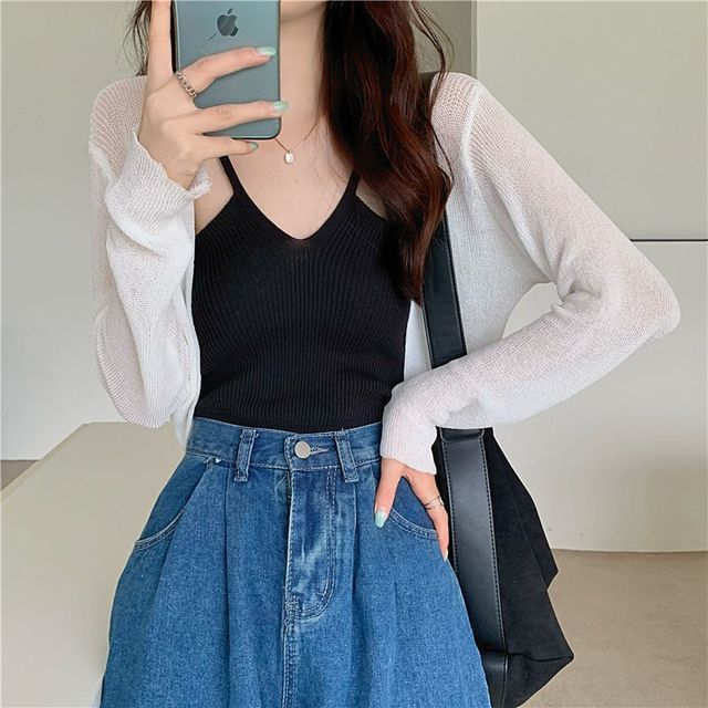 Plain Bolero Cardigan