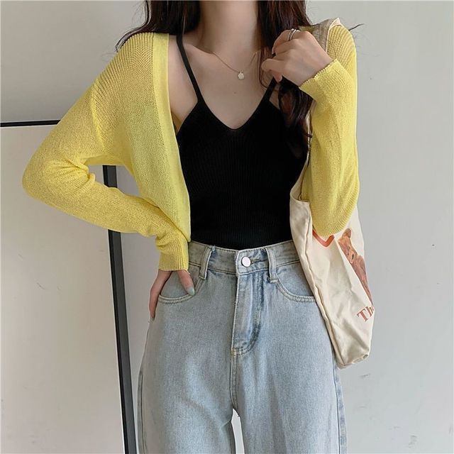 Plain Bolero Cardigan