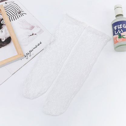 Plain Lace Short Socks