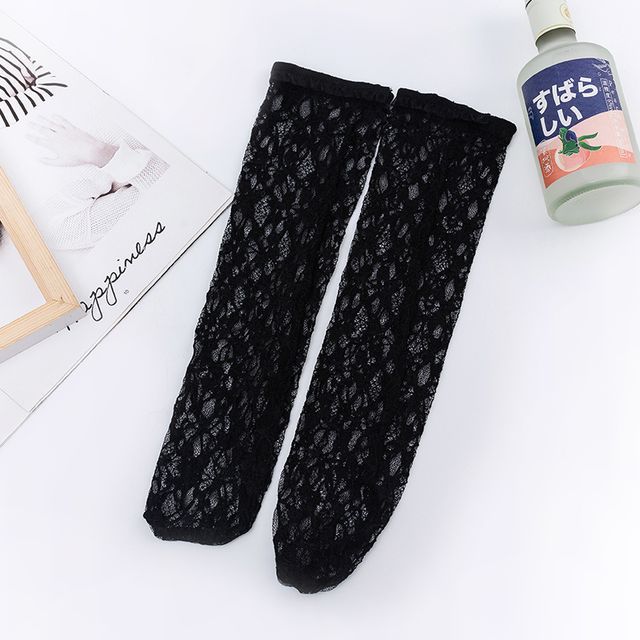 Plain Lace Short Socks