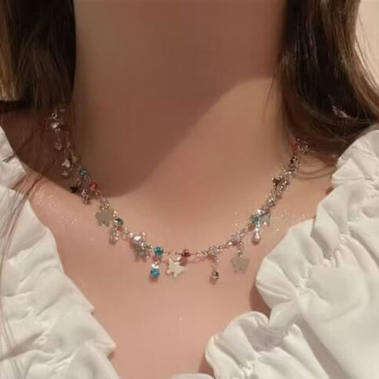 Choker Butterfly Alloy Rhinestone