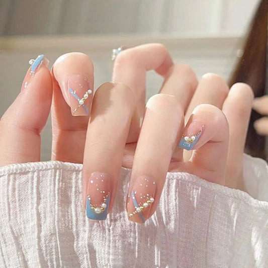 Faux Pearl Faux Nail Tips