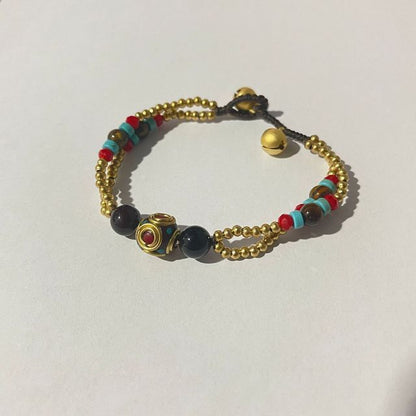 Bead Pendant Cord Choker / Bracelet