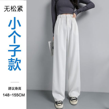High Waist Plain Wide Leg Slacks (Various Designs)