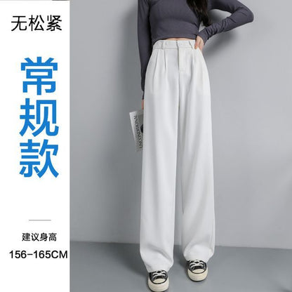 High Waist Plain Wide Leg Slacks (Various Designs)