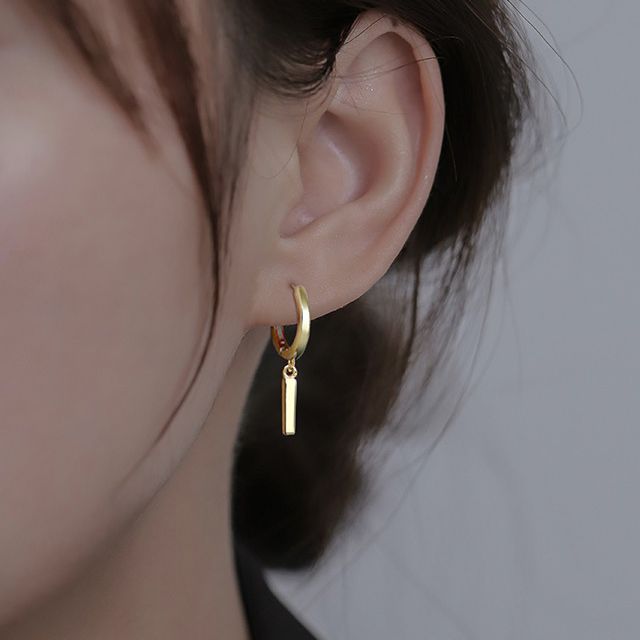 Bar Alloy Dangle Earring