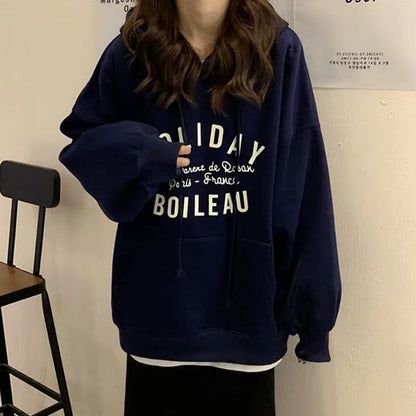 Lettering Oversized Hoodie