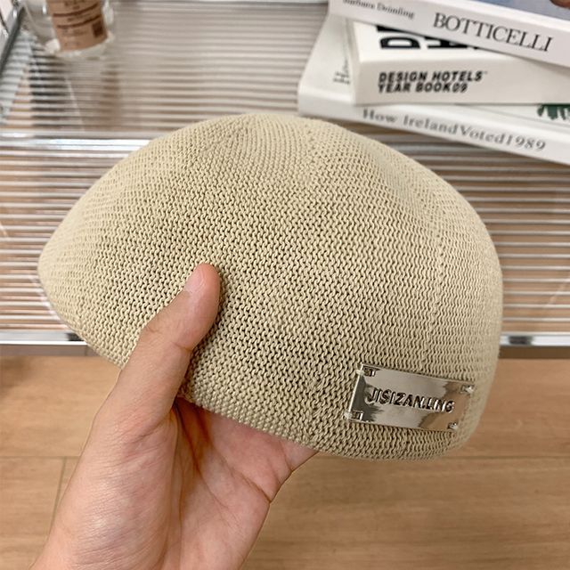 Lettering Beret Hat