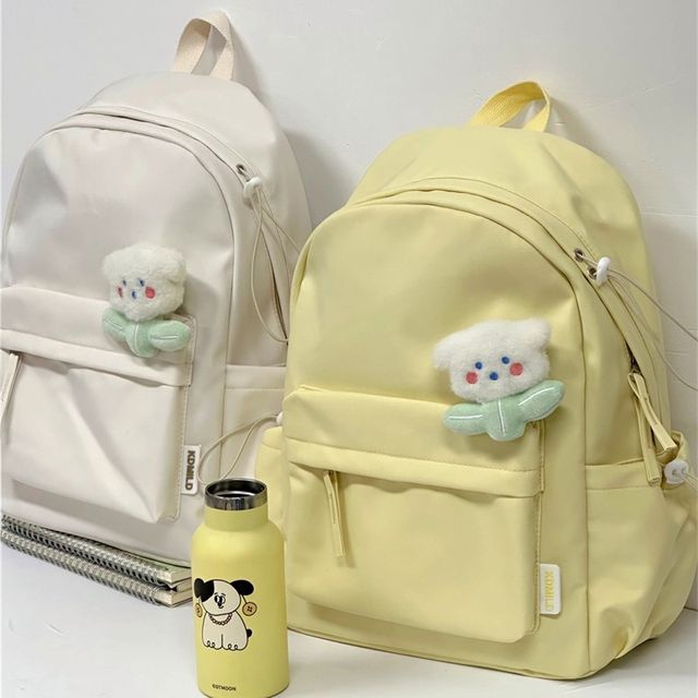 Multi-Pocket Backpack / Bag Charm / Set