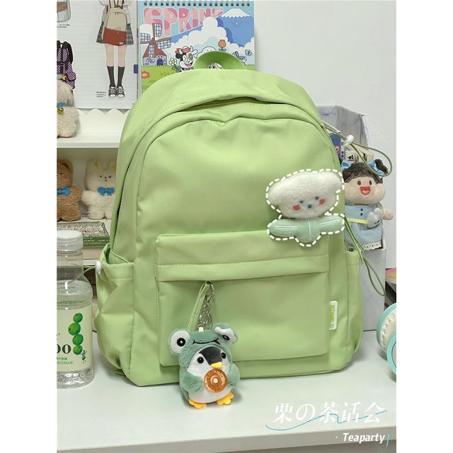 Multi-Pocket Backpack / Bag Charm / Set