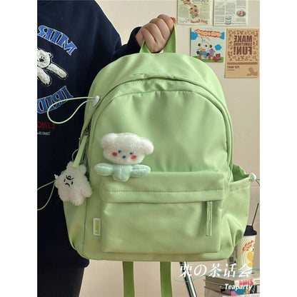 Multi-Pocket Backpack / Bag Charm / Set