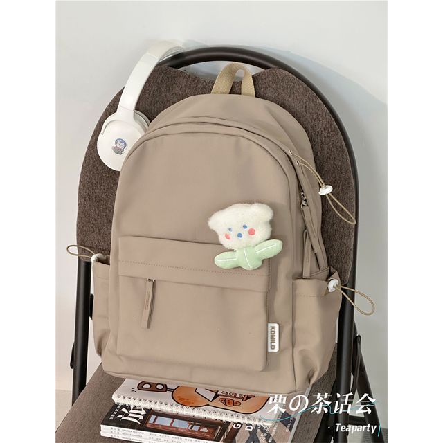 Multi-Pocket Backpack / Bag Charm / Set