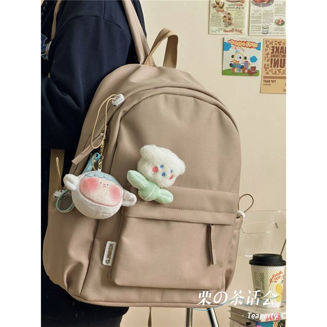 Multi-Pocket Backpack / Bag Charm / Set