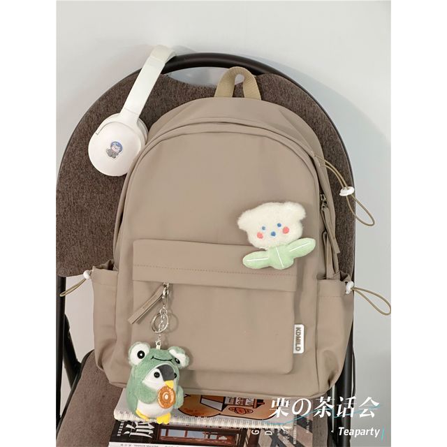 Multi-Pocket Backpack / Bag Charm / Set