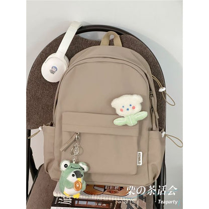 Multi-Pocket Backpack / Bag Charm / Set