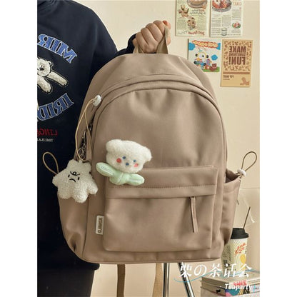 Multi-Pocket Backpack / Bag Charm / Set