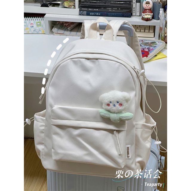 Multi-Pocket Backpack / Bag Charm / Set