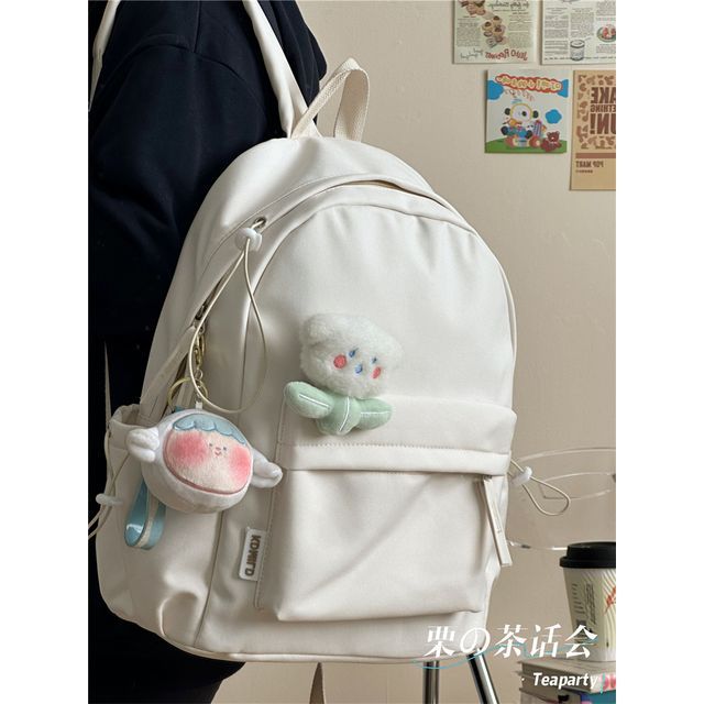 Multi-Pocket Backpack / Bag Charm / Set