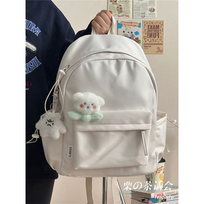 Multi-Pocket Backpack / Bag Charm / Set