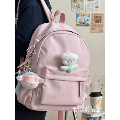 Multi-Pocket Backpack / Bag Charm / Set
