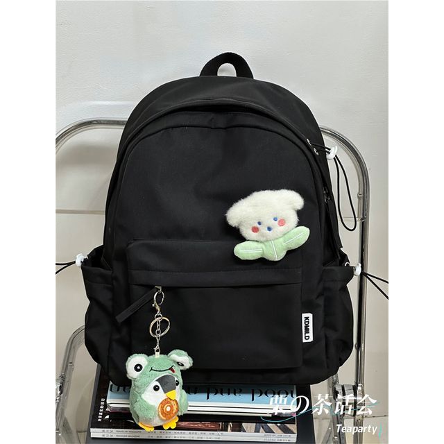 Multi-Pocket Backpack / Bag Charm / Set