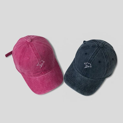 Lightning Cloud Embroidered Baseball Cap