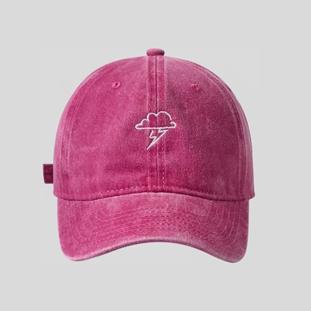 Lightning Cloud Embroidered Baseball Cap