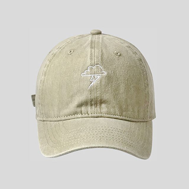 Lightning Cloud Embroidered Baseball Cap