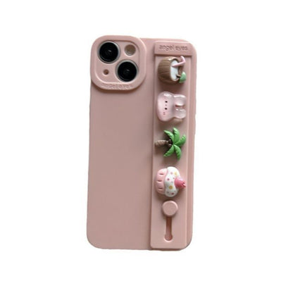 Cartoon Hand Strap Phone Case