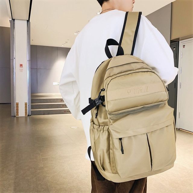 Buckle Nylon Backpack