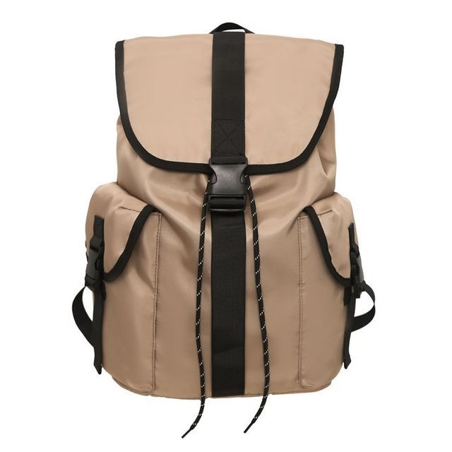 Flap Buckle Nylon Backpack