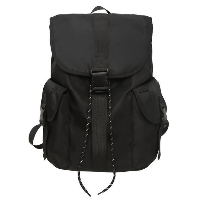 Flap Buckle Nylon Backpack