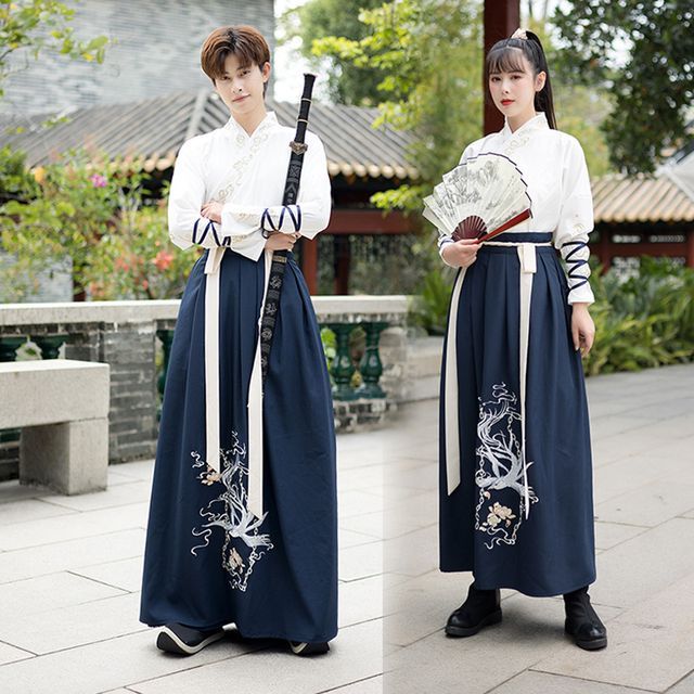 Couple Matching Traditional Chinese Costume Embroidered Cape / Long